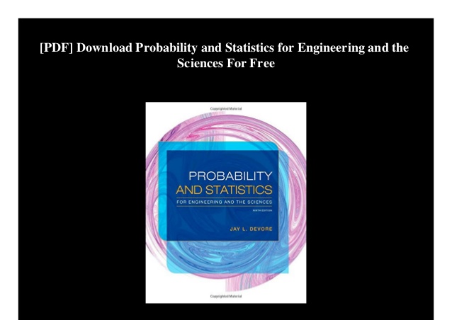Probability and statistics for engineering and the sciences chegg